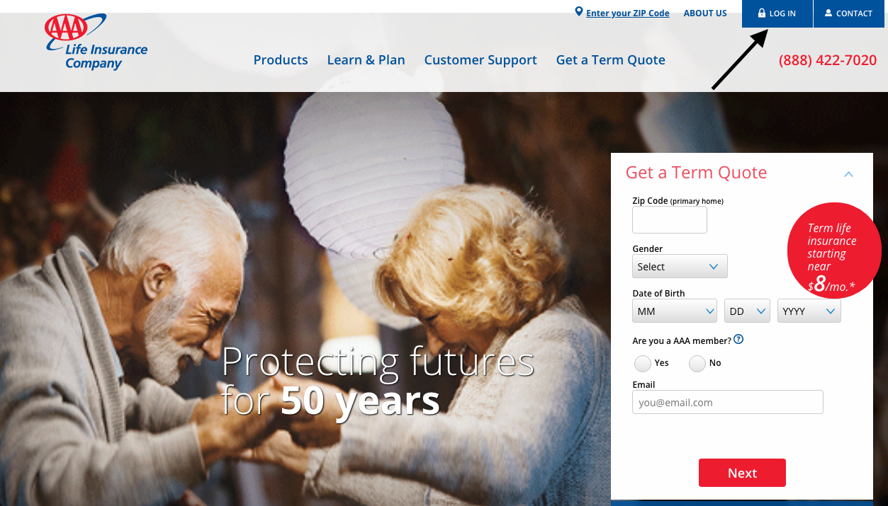 AAA website Login for internal customers